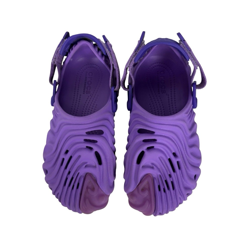 Salehe Bembury x Crocs Pollex Clog Size J3 Kids Sandals Purple Youth Rare